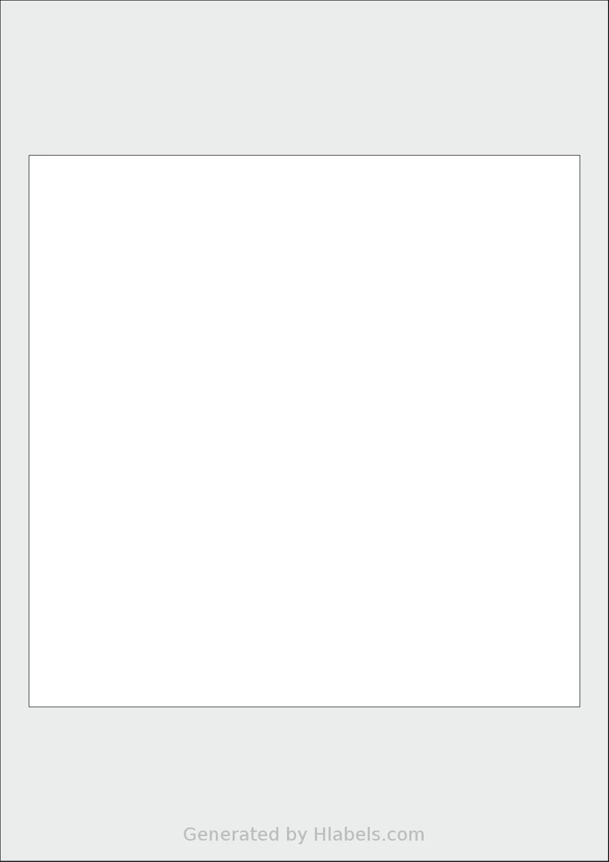 AALabels® AAAH01 template with 1 square 190 x 190 millimeter labels per sheet, on A4-size adhesive blank label sheets.