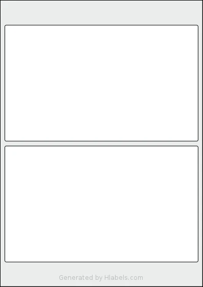 AALabels® AAAJ04 template with 4 rectangular 90 x 140 millimeter labels per sheet, on A4-size adhesive blank label sheets.