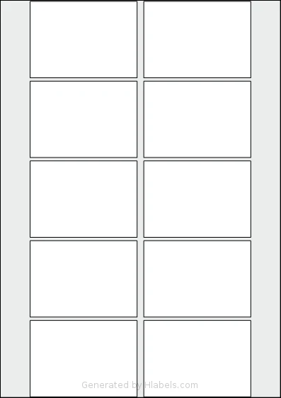 AALabels® AAAS10 template with 10 rectangular 80 x 57 millimeter labels per sheet, on A4-size adhesive blank label sheets.
