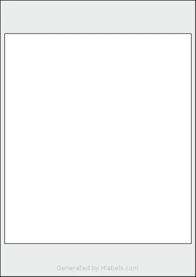 AALabels® AAED01 template with 1 rectangular 200 x 225 millimeter labels per sheet, on A4-size adhesive blank label sheets.