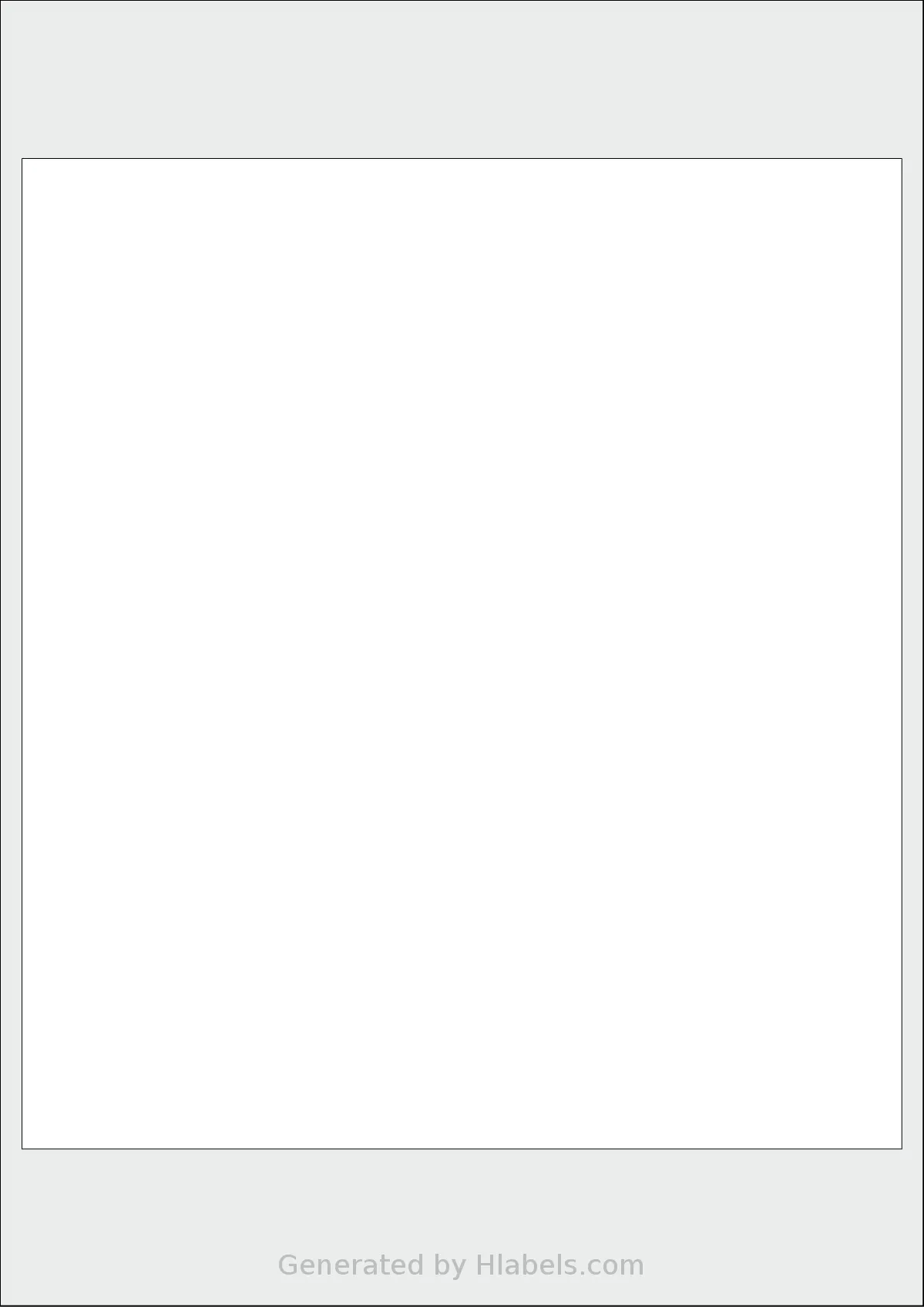 AALabels® AAED01 template with 1 rectangular 200 x 225 millimeter labels per sheet, on A4-size adhesive blank label sheets.