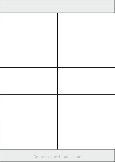 AALabels® AAF010 template with 10 rectangular 105 x 50 millimeter labels per sheet, on A4-size adhesive blank label sheets.