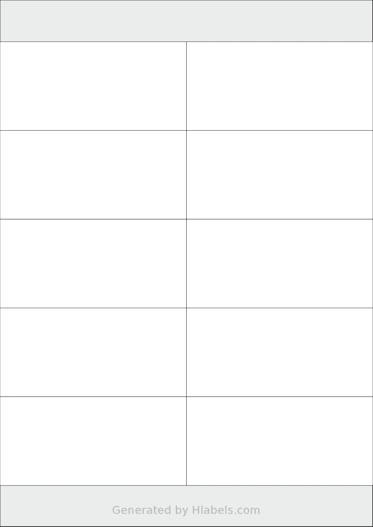 AALabels® AAF010 template with 10 rectangular 105 x 50 millimeter labels per sheet, on A4-size adhesive blank label sheets.