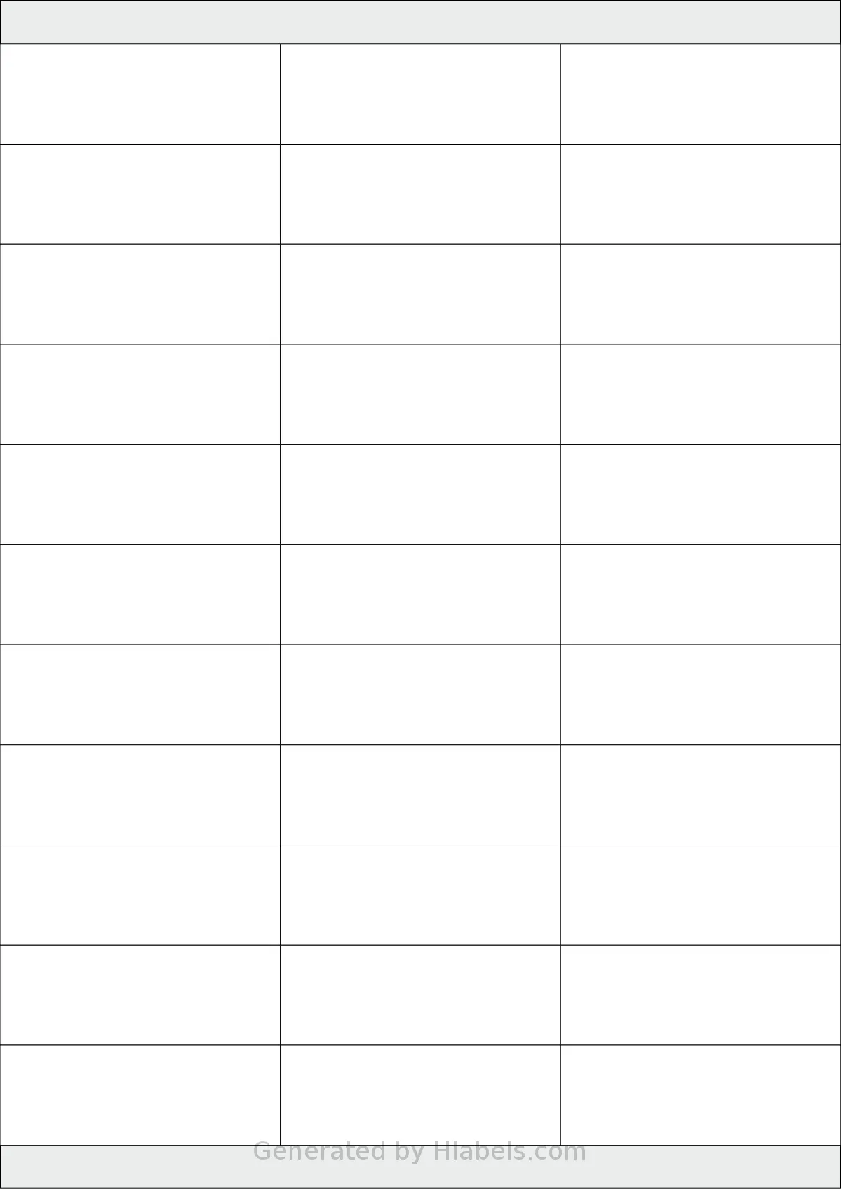 AALabels® AAF033 template with 33 rectangular 70 x 25 millimeter labels per sheet, on A4-size adhesive blank label sheets.