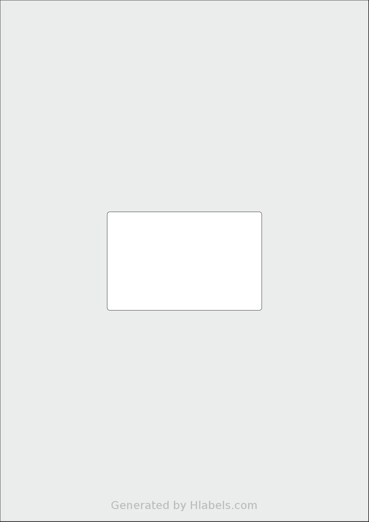 AALabels® AAJJ01 template with 1 rectangular 88 x 56 millimeter labels per sheet, on A4-size adhesive blank label sheets.
