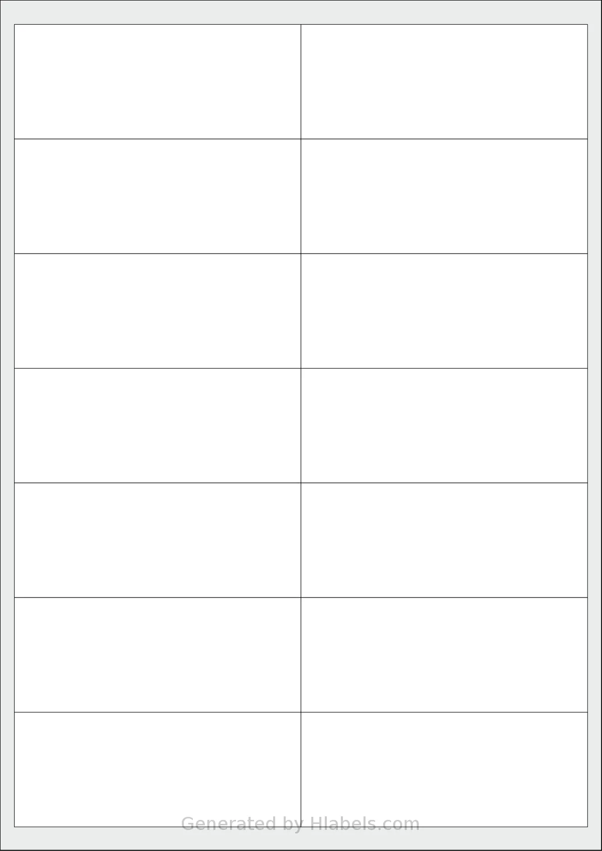 AALabels® AAM014 template with 14 rectangular 100 x 40 millimeter labels per sheet, on A4-size adhesive blank label sheets.