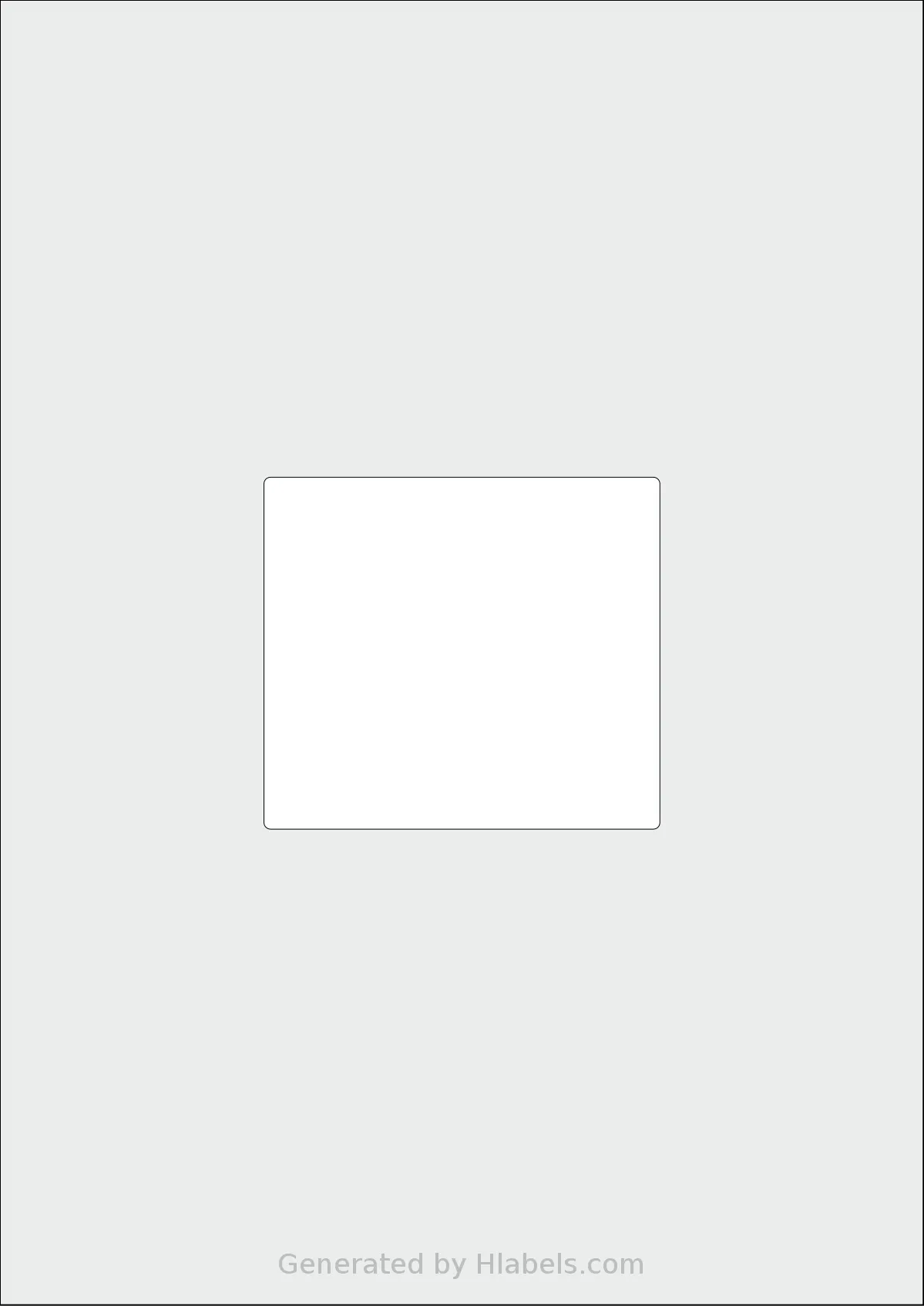 AALabels® AANN01 template with 1 rectangular 90 x 80 millimeter labels per sheet, on A4-size adhesive blank label sheets.