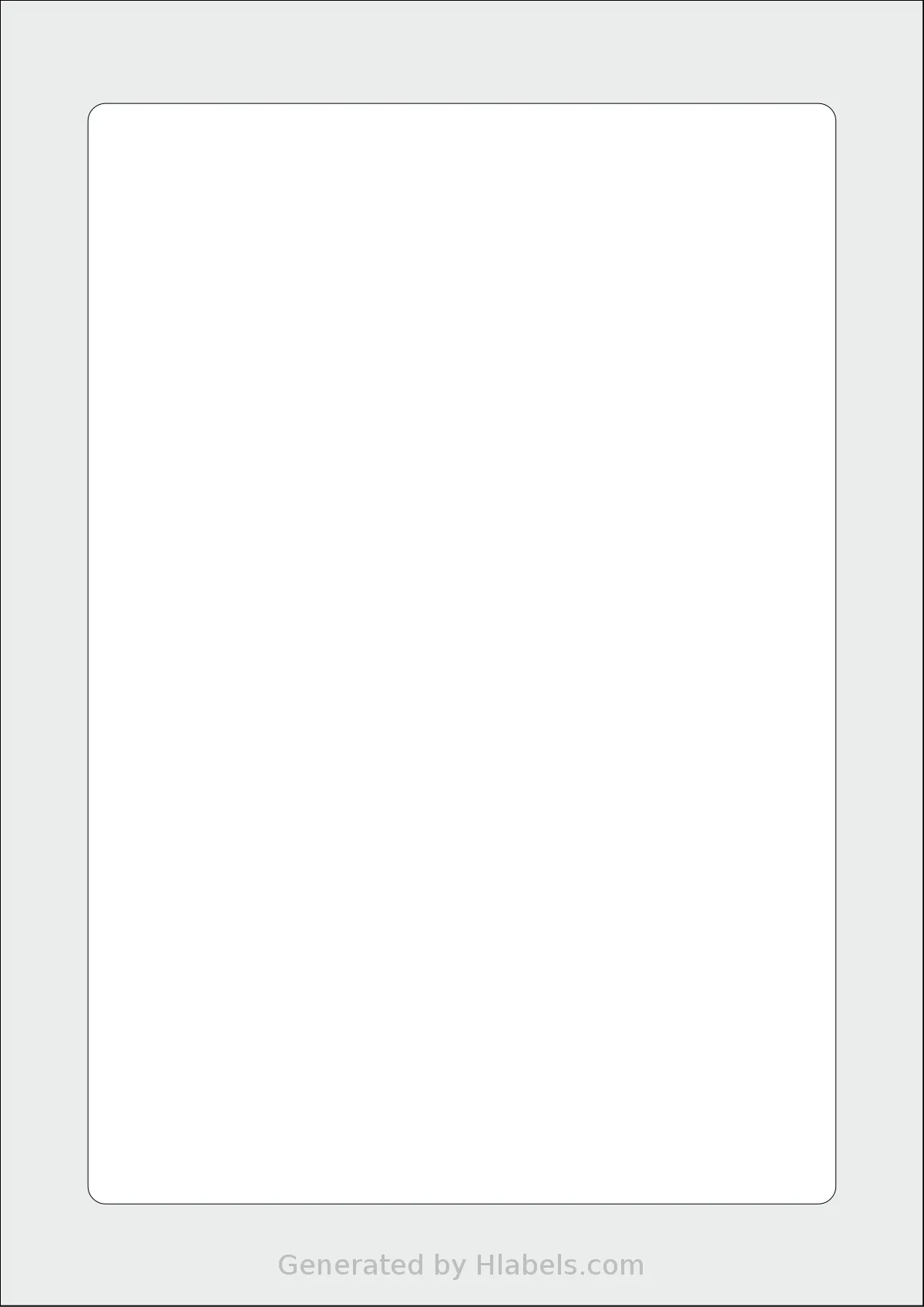 AALabels® AAT001 template with 1 rectangular 170 x 250 millimeter labels per sheet, on A4-size adhesive blank label sheets.