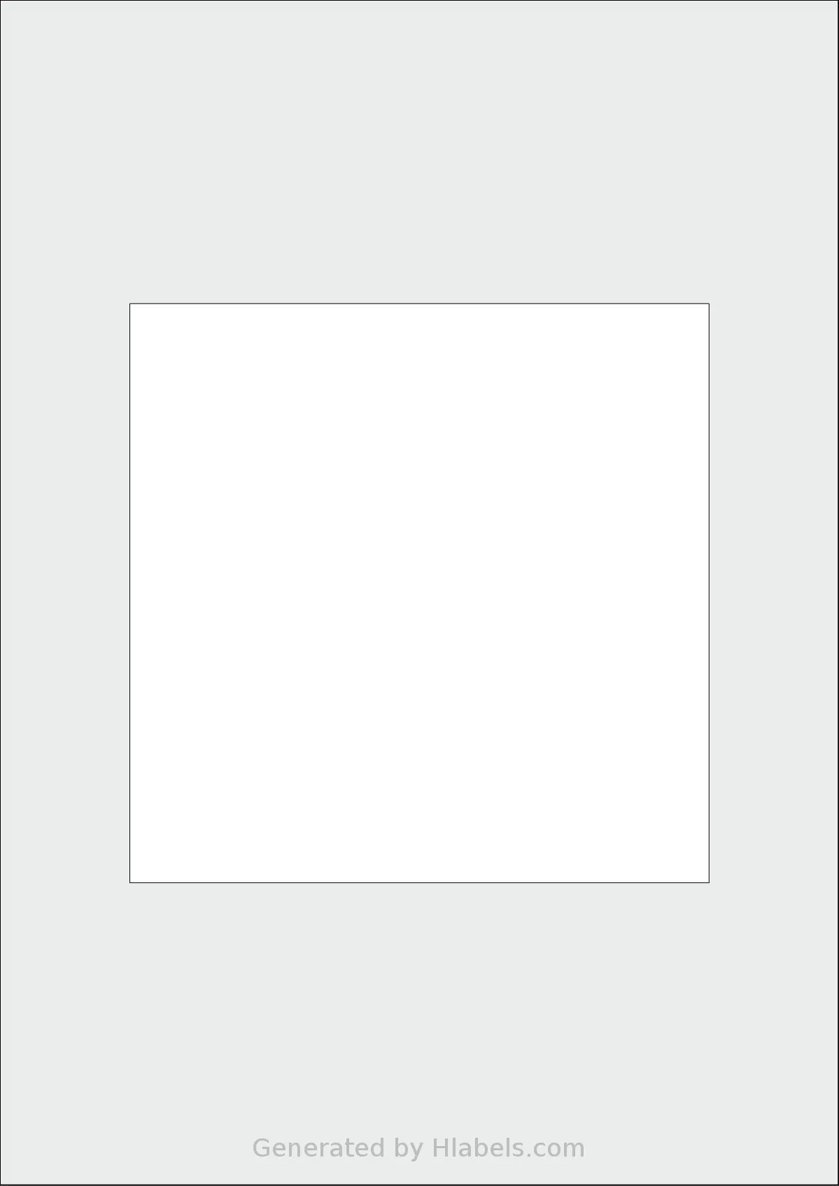 AALabels® AAV001 template with 1 square 145 x 145 millimeter labels per sheet, on A4-size adhesive blank label sheets.