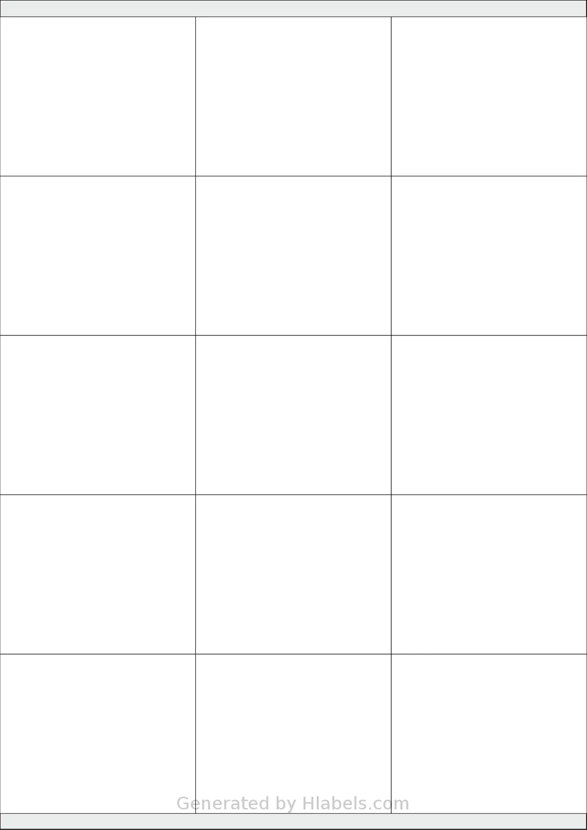 AALabels® AAX015 template with 15 rectangular 70 x 57 millimeter labels per sheet, on A4-size adhesive blank label sheets.