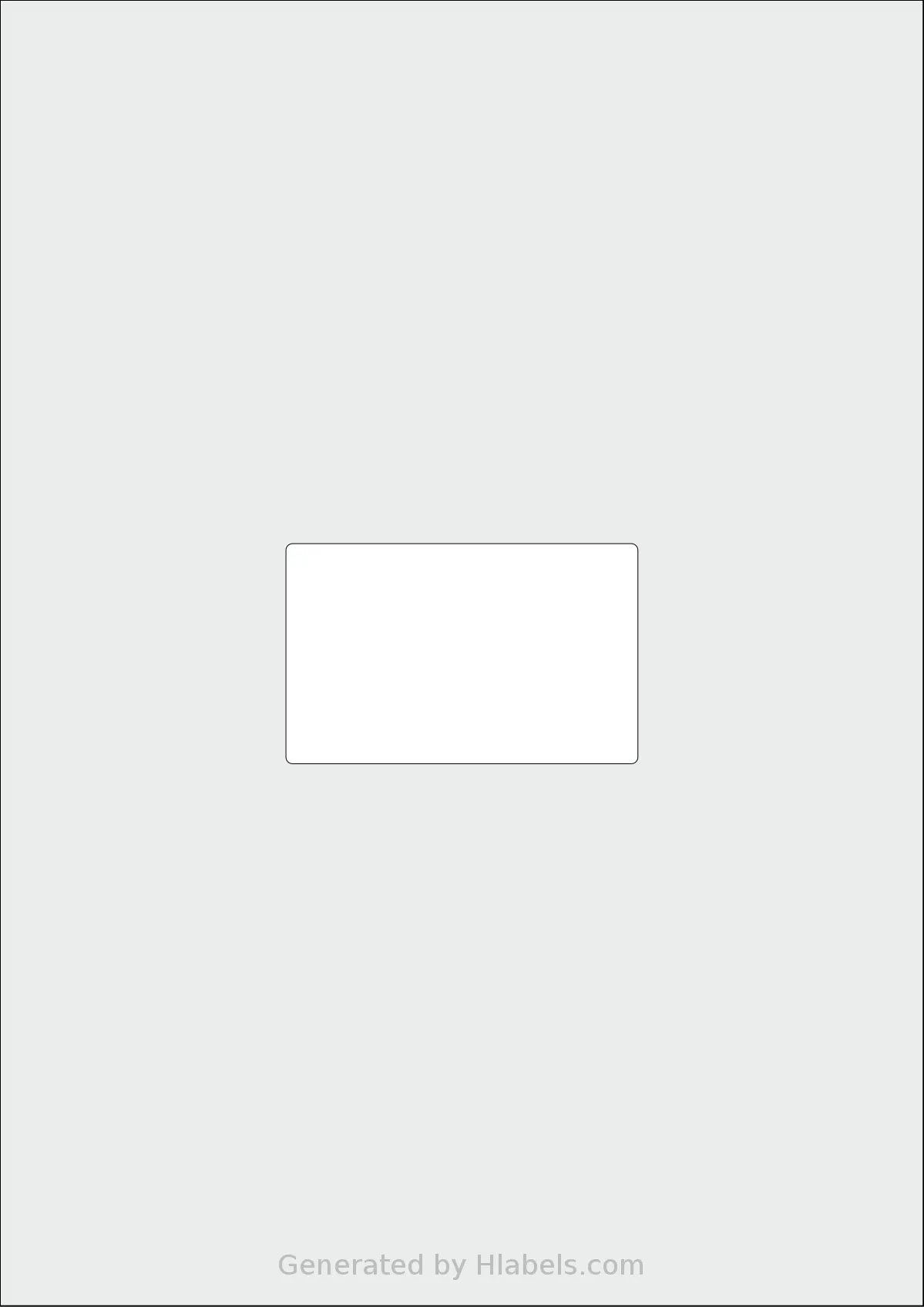 AALabels® AAZZ01 template with 1 rectangular 80 x 50 millimeter labels per sheet, on A4-size adhesive blank label sheets.