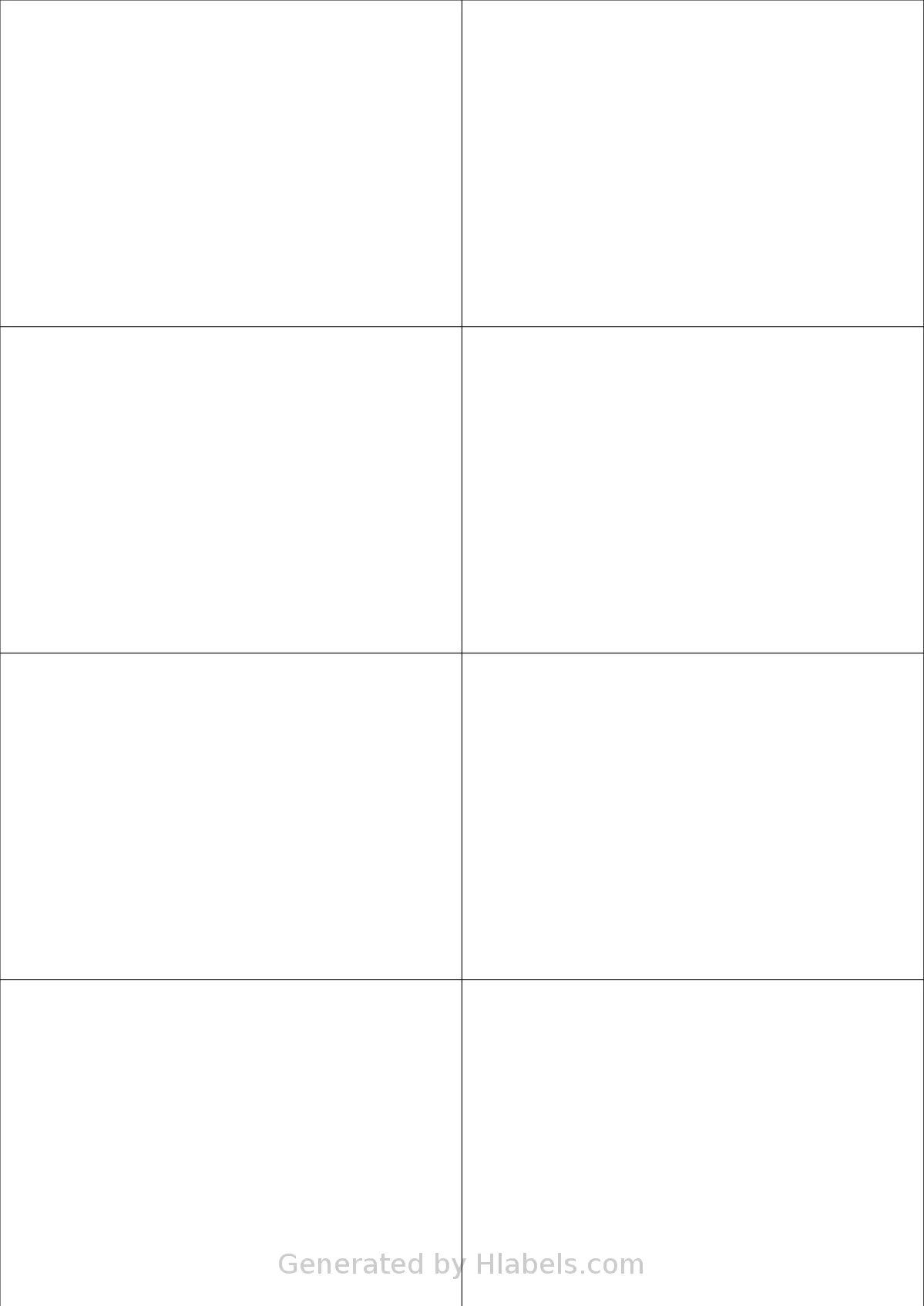 Apli® 01279 template with 8 rectangular 105 x 74.25 millimeter labels per sheet, on A4-size adhesive blank label sheets.