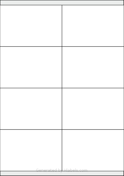 Apli® 01292 template with 8 rectangular 105 x 70 millimeter labels per sheet, on A4-size adhesive blank label sheets.