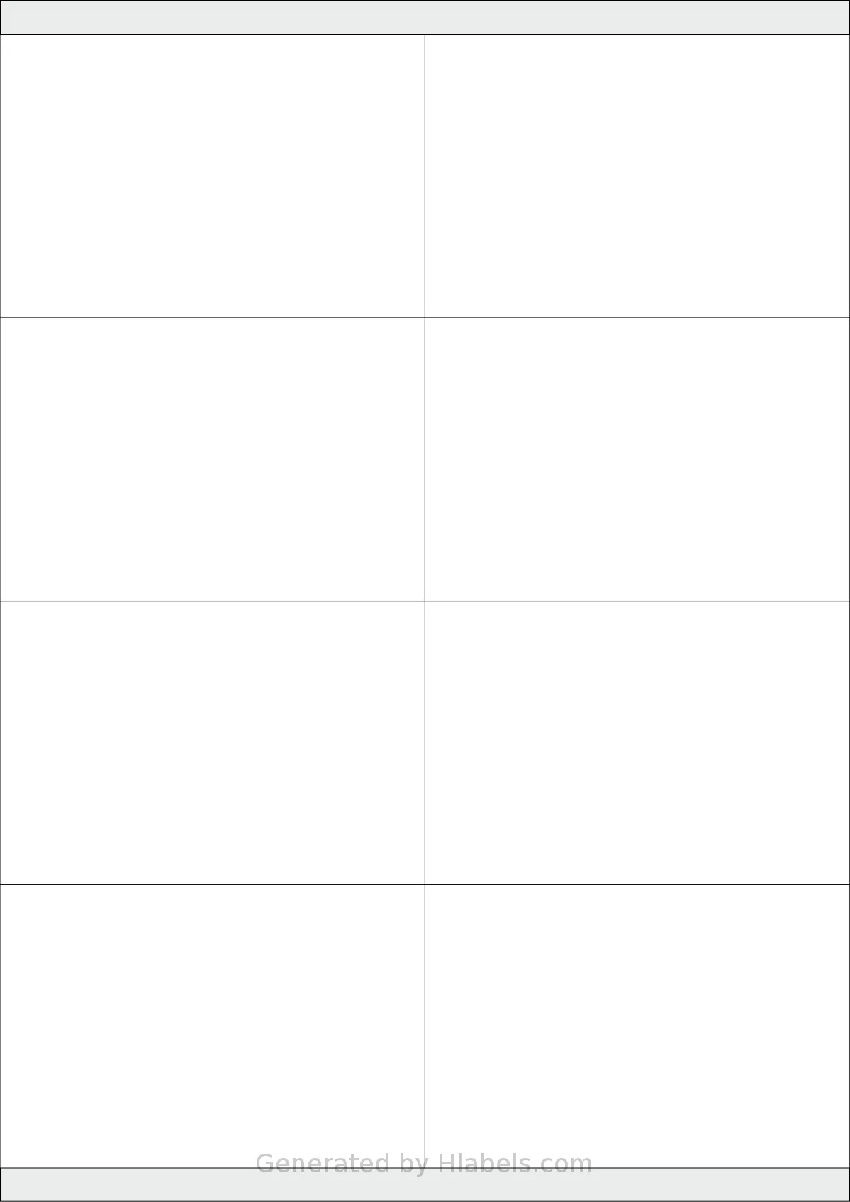 Apli® 01292 template with 8 rectangular 105 x 70 millimeter labels per sheet, on A4-size adhesive blank label sheets.