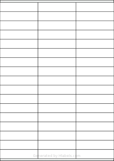 Apli® 01294 template with 51 rectangular 70 x 16.9 millimeter labels per sheet, on A4-size adhesive blank label sheets.