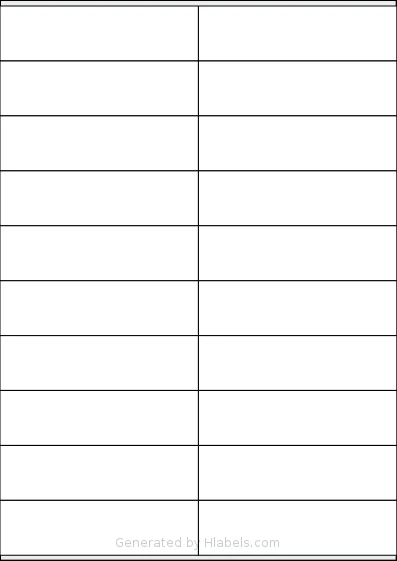 Apli® 01299 template with 20 rectangular 105 x 29 millimeter labels per sheet, on A4-size adhesive blank label sheets.