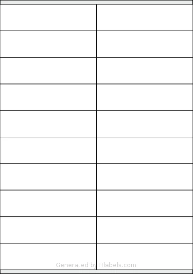 Apli® 12330 template with 20 rectangular 105 x 28.75 millimeter labels per sheet, on A4-size adhesive blank label sheets.