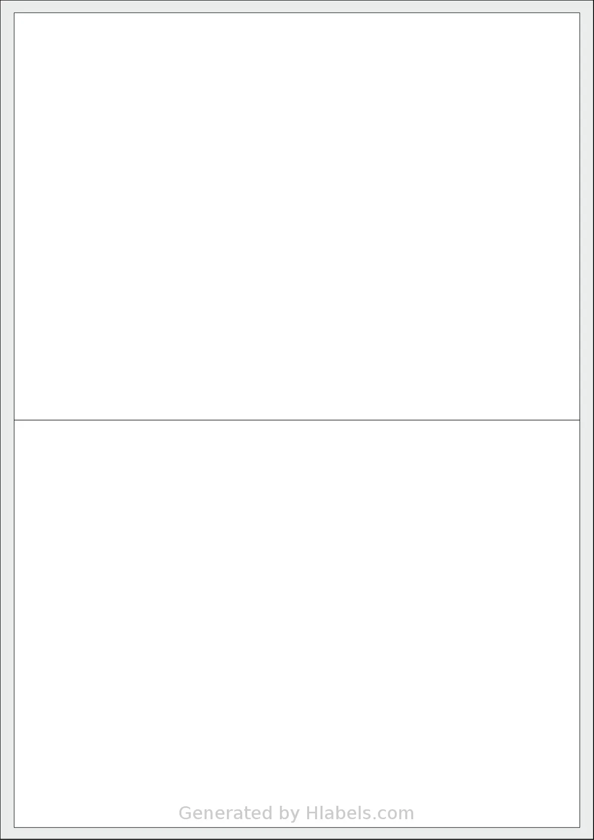 Avery® 200144 template with 2 rectangular 200 x 144 millimeter labels per sheet, on A4-size adhesive blank label sheets.