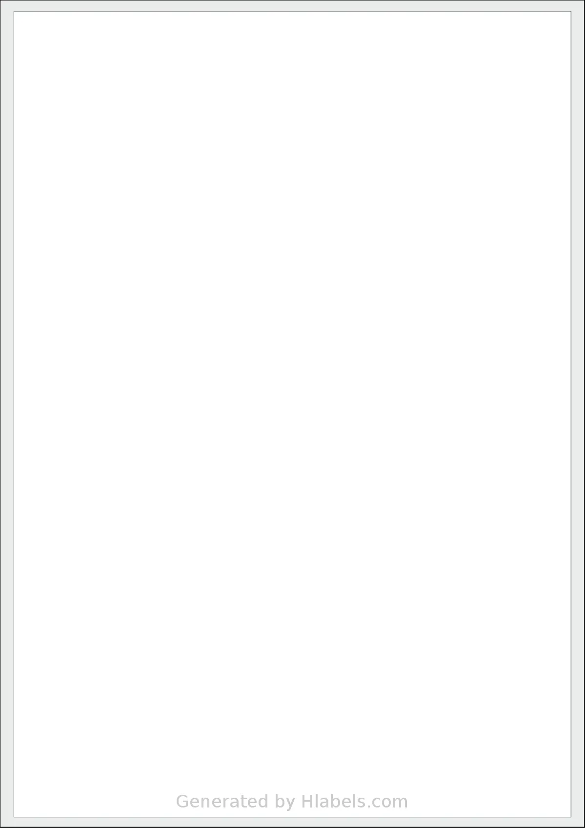 Avery® 200289 template with 1 rectangular 200 x 289 millimeter labels per sheet, on A4-size adhesive blank label sheets.