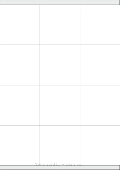 Avery® 3476 template with 12 square 70 x 70 millimeter labels per sheet, on A4-size adhesive blank label sheets.