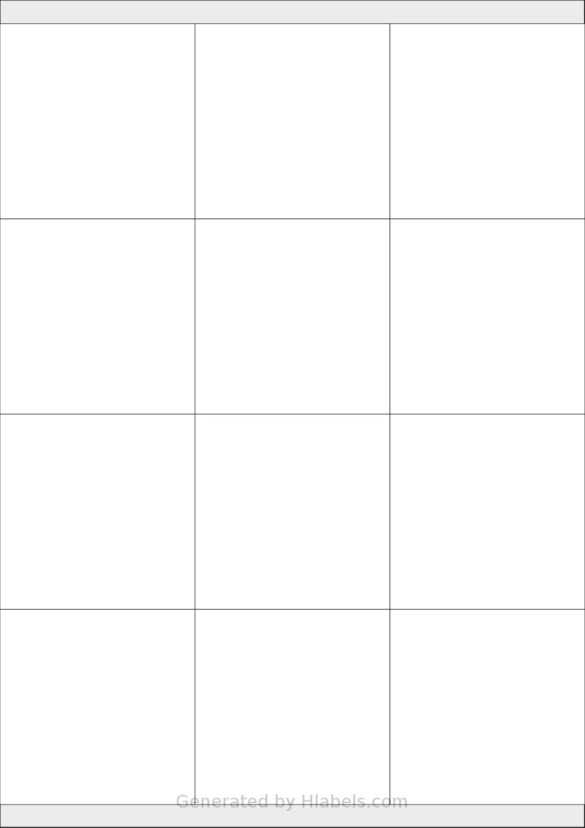 Avery® 3476 template with 12 square 70 x 70 millimeter labels per sheet, on A4-size adhesive blank label sheets.