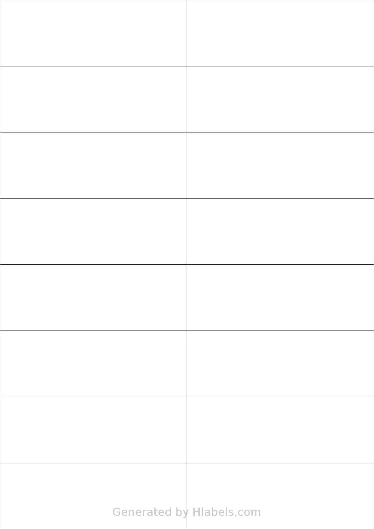Avery® 3484 template with 16 rectangular 105 x 37.12 millimeter labels per sheet, on A4-size adhesive blank label sheets.
