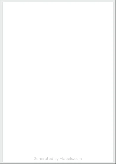 BioLabels® CL1199BIO template with 1 rectangular 199.6 x 289.1 millimeter labels per sheet, on A4-size adhesive blank label sheets.