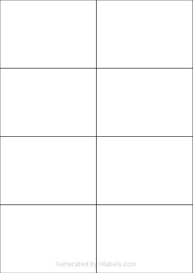 CloudLabels® CL8105 template with 8 rectangular 105 x 74.375 millimeter labels per sheet, on A4-size adhesive blank label sheets.