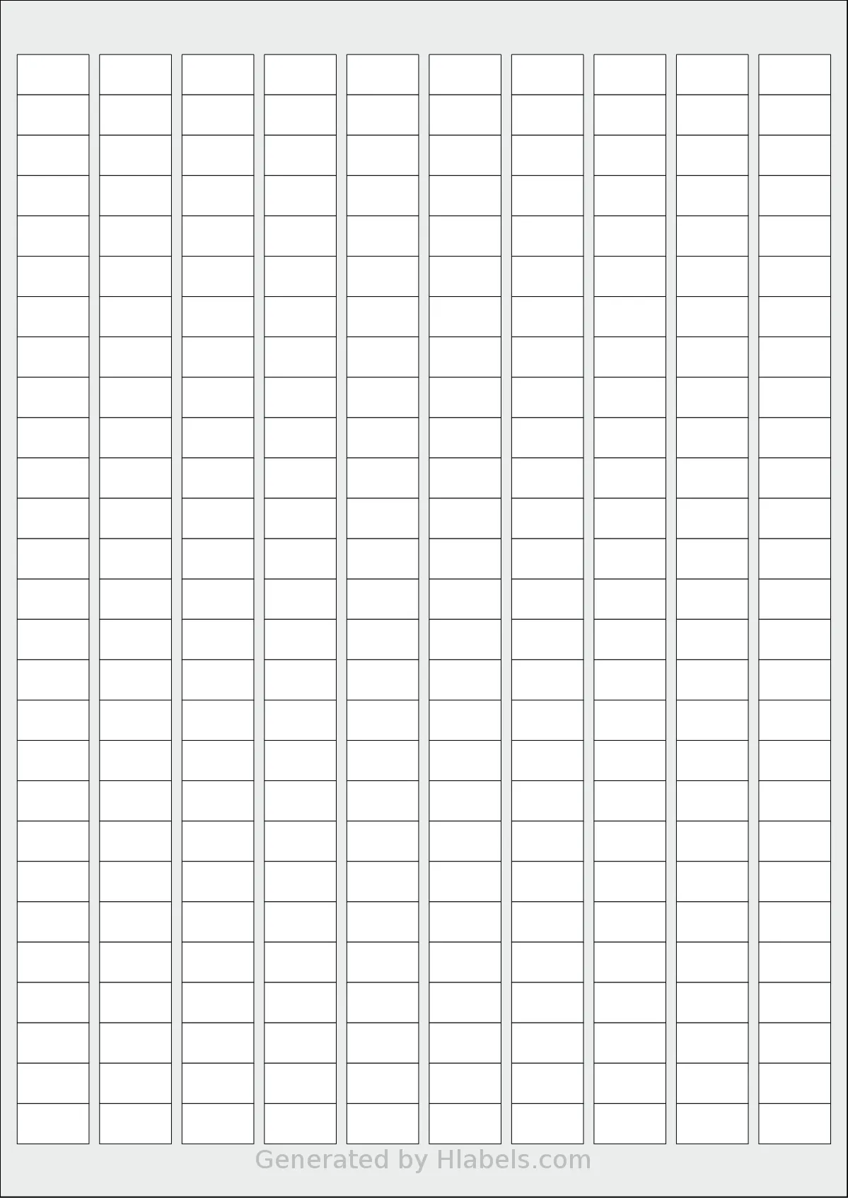 Herma® 10000 template with 270 rectangular 17.8 x 10 millimeter labels per sheet, on A4-size adhesive blank label sheets.