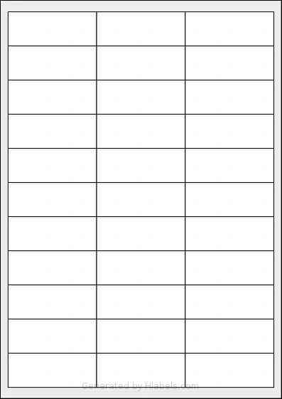 Herma® 4275 Template Herma® 4275 template with 33 rectangular 66 x 25.4 millimeter labels per sheet, on A4-size adhesive blank label sheets.