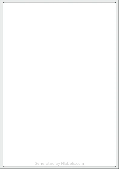 LotusLabels® LL01SE template with 1 rectangular 199.6 x 289.1 millimeter labels per sheet, on A4-size adhesive blank label sheets.