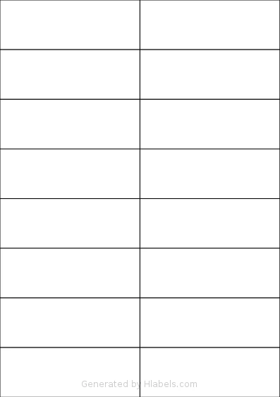 Lyreco® 143355 template with 16 rectangular 105 x 37.12 millimeter labels per sheet, on A4-size adhesive blank label sheets.
