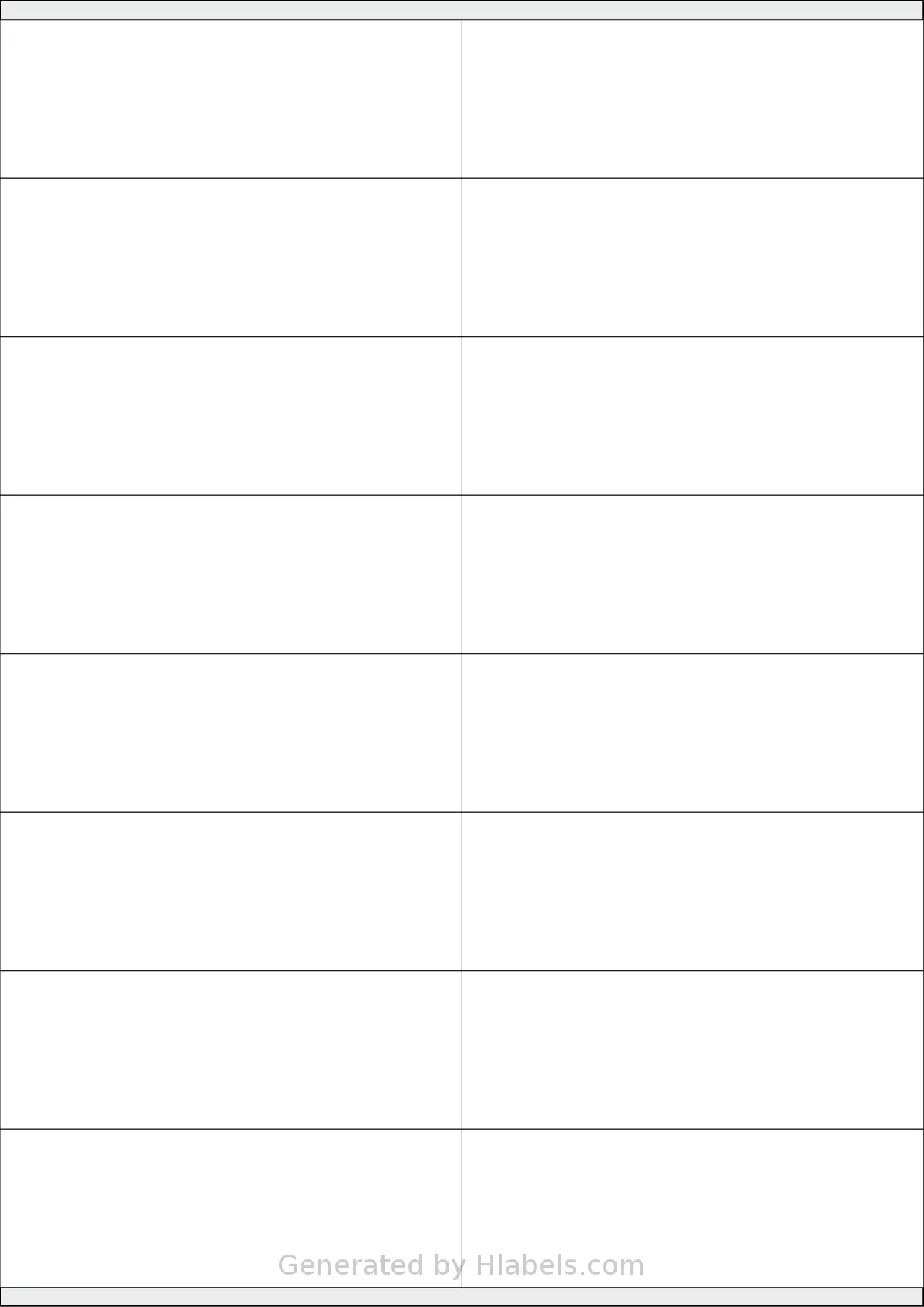 Megastar® LP4MS-10536 template with 16 rectangular 105 x 36 millimeter labels per sheet, on A4-size adhesive blank label sheets.