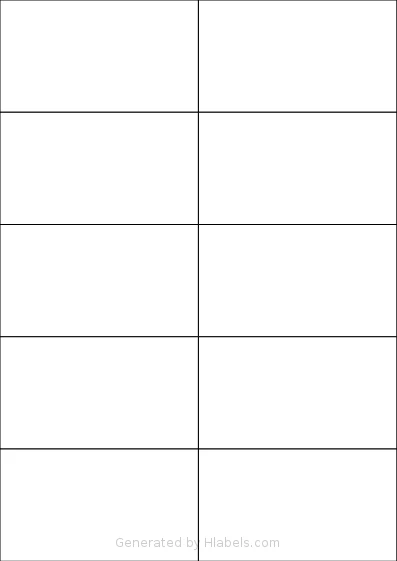 Megastar® LP4MS-10559 template with 10 rectangular 105 x 59.4 millimeter labels per sheet, on A4-size adhesive blank label sheets.