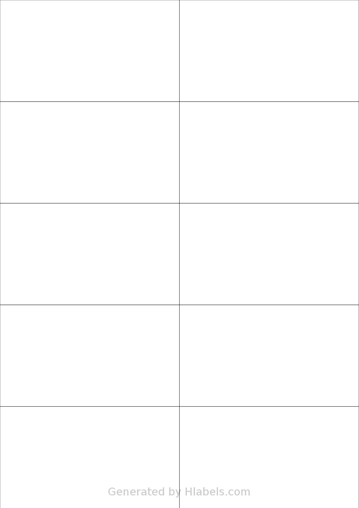 Megastar® LP4MS-10559 template with 10 rectangular 105 x 59.4 millimeter labels per sheet, on A4-size adhesive blank label sheets.