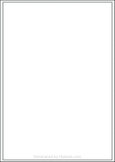 Megastar® LP4MS-199289 template with 1 rectangular 199 x 289 millimeter labels per sheet, on A4-size adhesive blank label sheets.