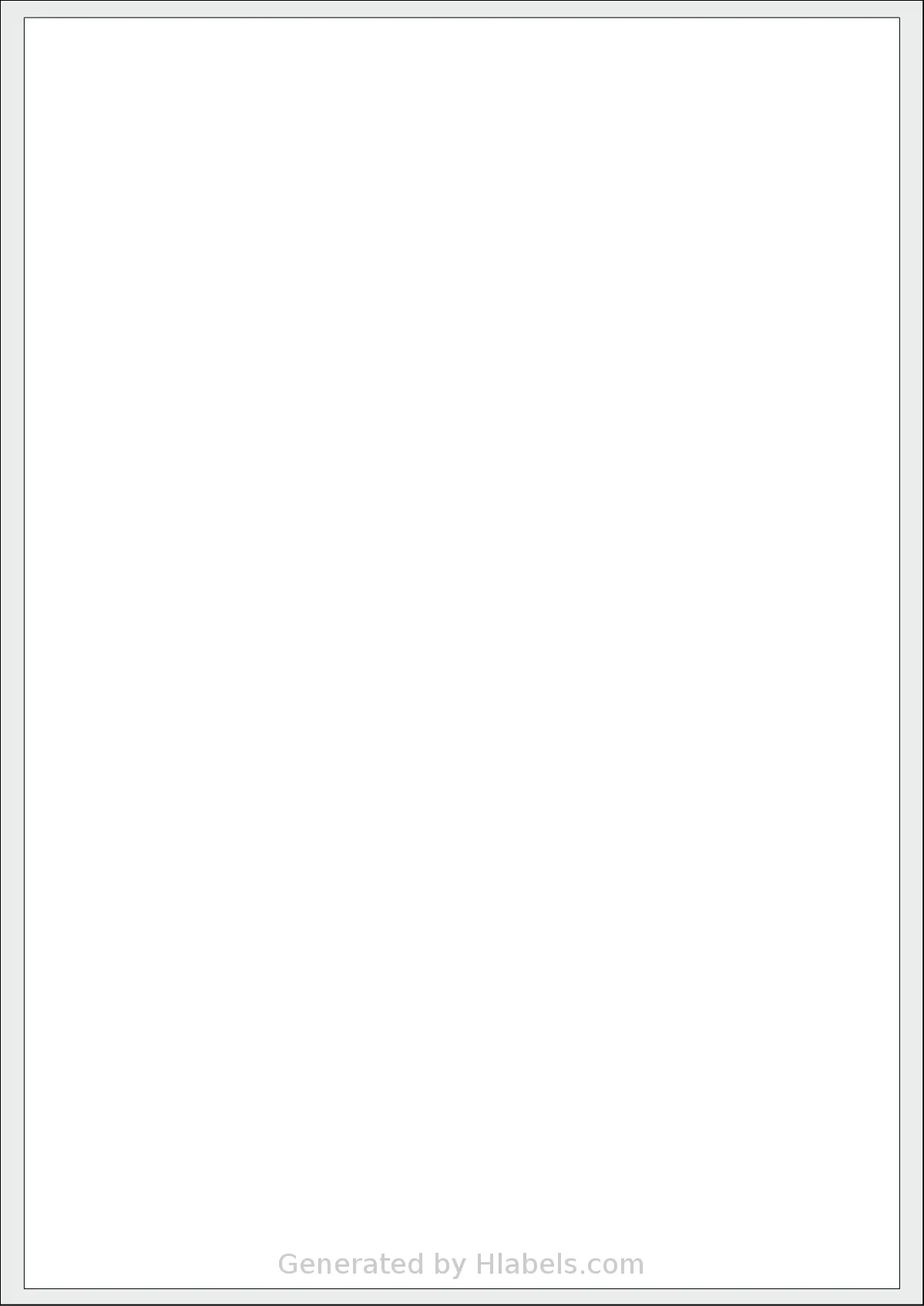 Megastar® LP4MS-199289 template with 1 rectangular 199 x 289 millimeter labels per sheet, on A4-size adhesive blank label sheets.