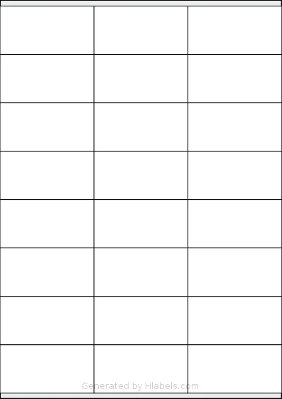 Megastar® LP4MS-7036 template with 24 rectangular 70 x 36 millimeter labels per sheet, on A4-size adhesive blank label sheets.