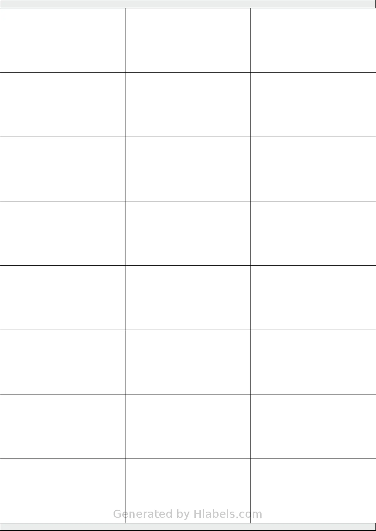 Megastar® LP4MS-7036 template with 24 rectangular 70 x 36 millimeter labels per sheet, on A4-size adhesive blank label sheets.