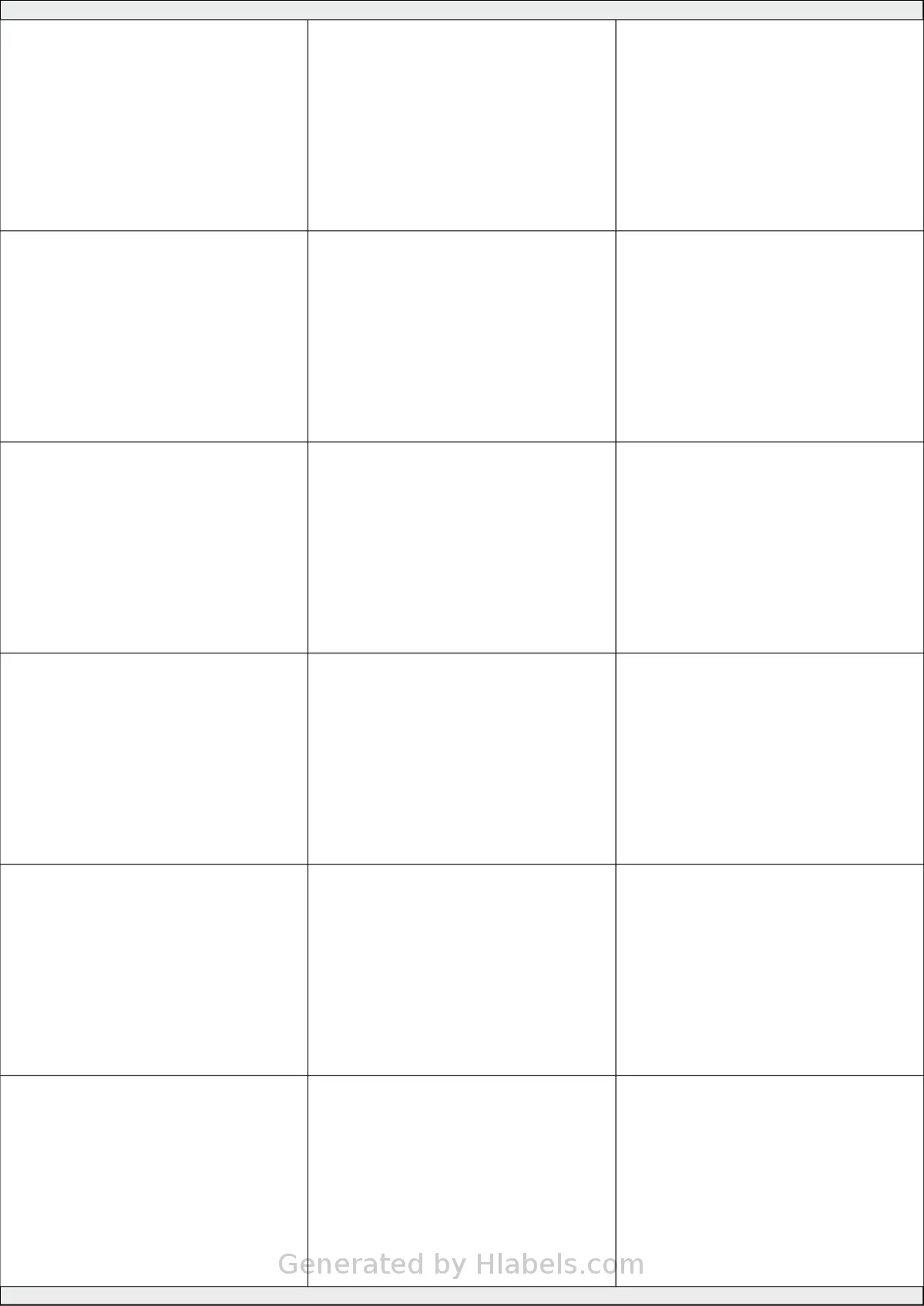 Megastar® LP4MS-7048 template with 18 rectangular 70 x 48 millimeter labels per sheet, on A4-size adhesive blank label sheets.