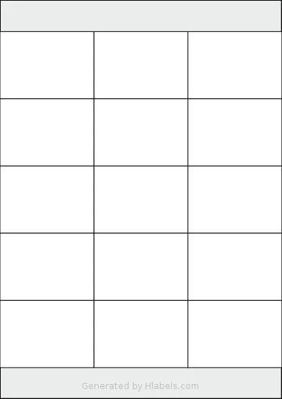 Megastar® LP4MS-7050 template with 15 rectangular 70 x 50 millimeter labels per sheet, on A4-size adhesive blank label sheets.