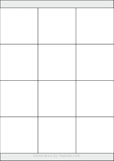 Megastar® LP4MS-7067 template with 12 rectangular 70 x 67 millimeter labels per sheet, on A4-size adhesive blank label sheets.