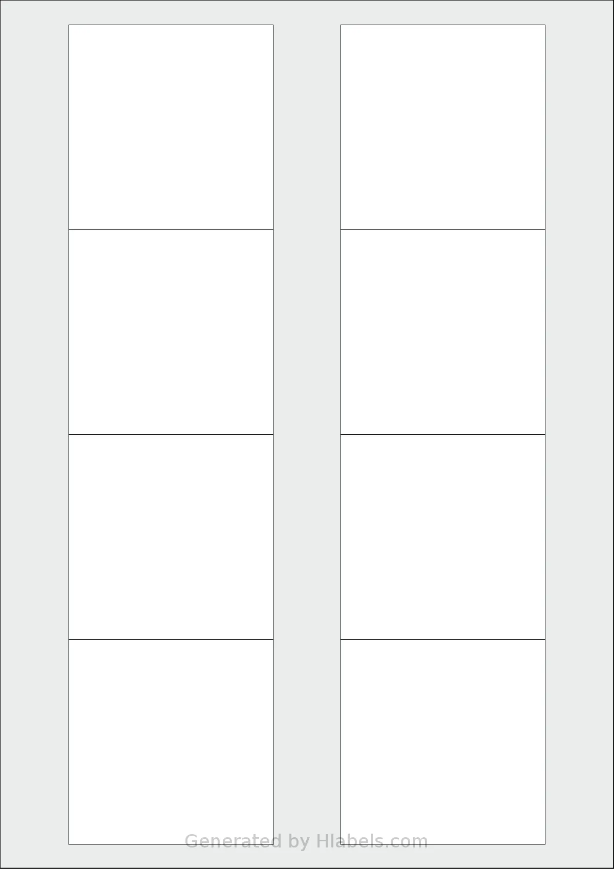 Megastar® LP4MS-7070 template with 8 square 70 x 70 millimeter labels per sheet, on A4-size adhesive blank label sheets.