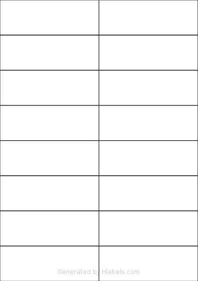 Megastar® LP4MS5-10537 template with 16 rectangular 105 x 37 millimeter labels per sheet, on A4-size adhesive blank label sheets.