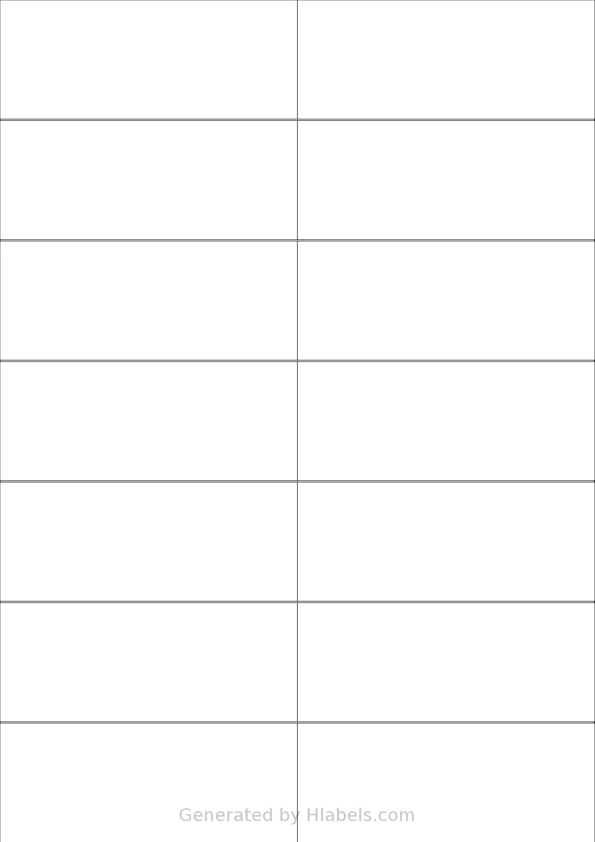 Megastar® LP4MS5-10542 template with 14 rectangular 105 x 42 millimeter labels per sheet, on A4-size adhesive blank label sheets.