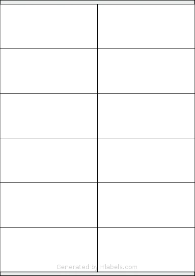 Megastar® LP4MS5-10548 template with 12 rectangular 105 x 48 millimeter labels per sheet, on A4-size adhesive blank label sheets.