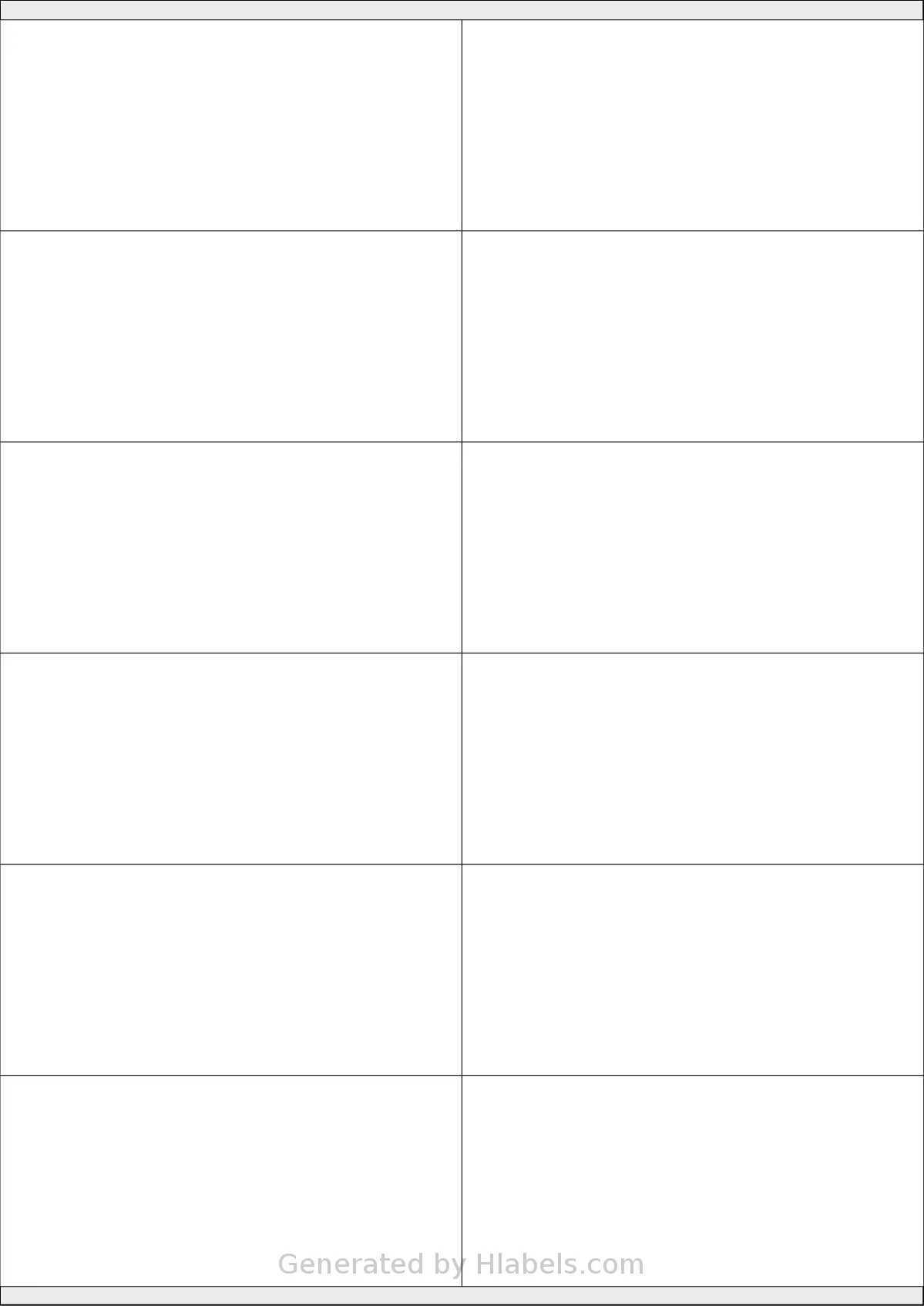 Megastar® LP4MS5-10548 template with 12 rectangular 105 x 48 millimeter labels per sheet, on A4-size adhesive blank label sheets.