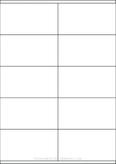 Megastar® LP4MS5-10557 template with 10 rectangular 105 x 57 millimeter labels per sheet, on A4-size adhesive blank label sheets.