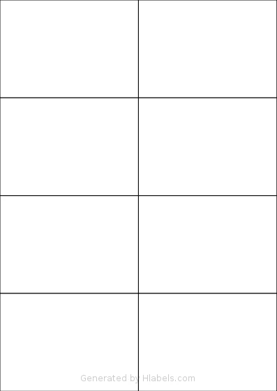 Megastar® LP4MS5-10574 template with 8 rectangular 105 x 74.2 millimeter labels per sheet, on A4-size adhesive blank label sheets.