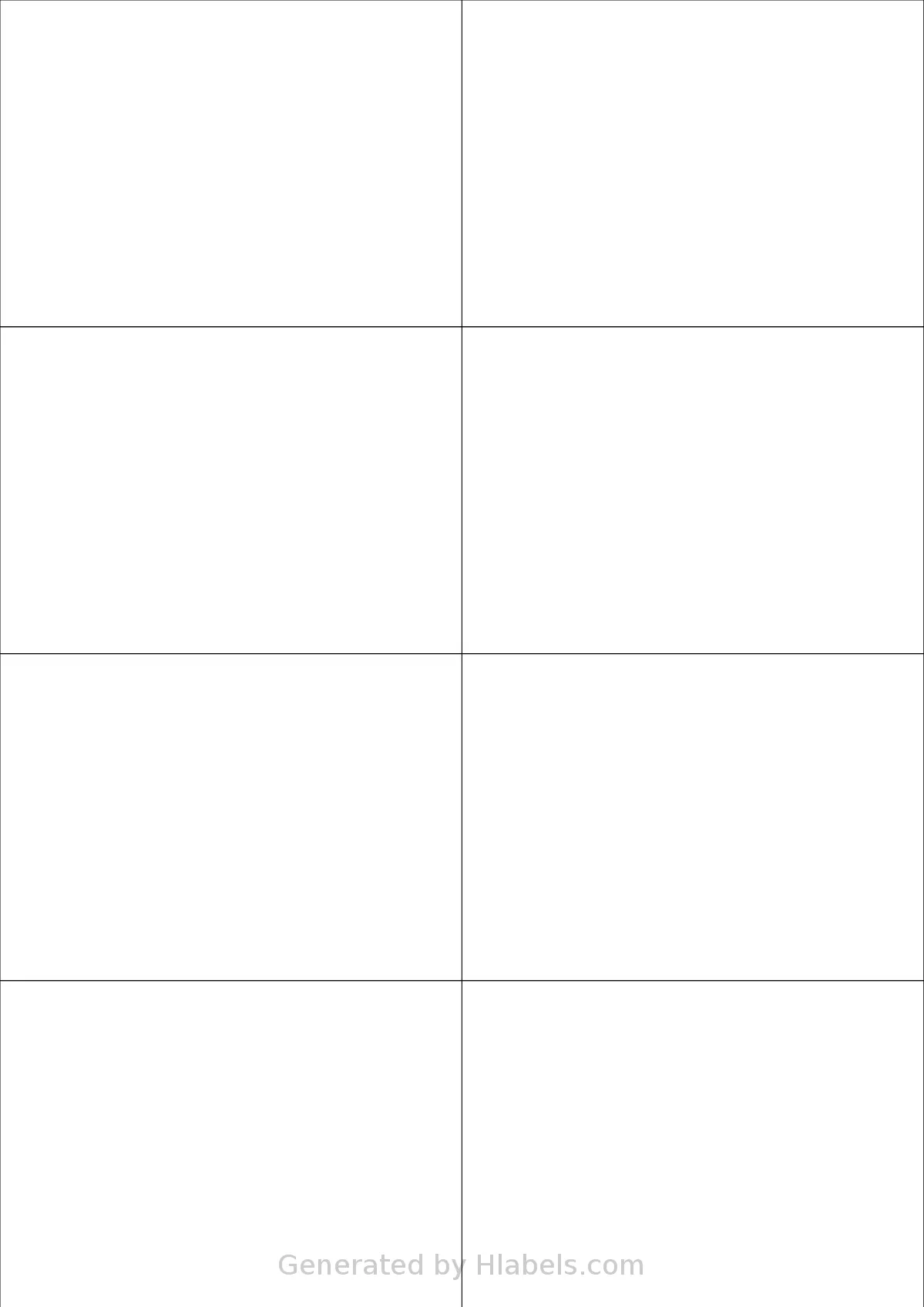 Megastar® LP4MS5-10574 template with 8 rectangular 105 x 74.2 millimeter labels per sheet, on A4-size adhesive blank label sheets.